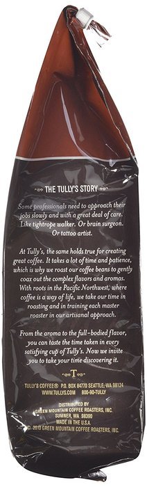 Tully's Coffee French Roast, Ground, 12-Ounce Bags (Pack of 2) N2