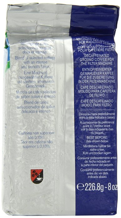 Lavazza Gran Filtro Decaffinated - Ground Coffee, 8-Ounce Bag
