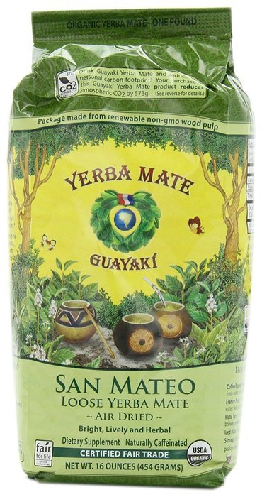 Guayaki Sustainable Rainforest Tea, Og, San Mateo Bld, Loos, 16-Ounce