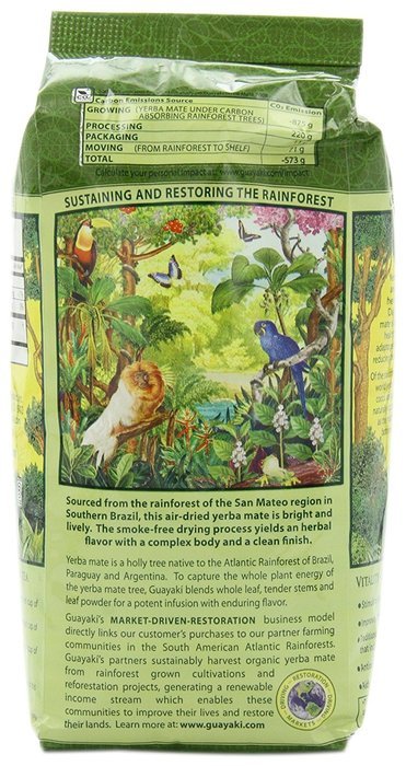 Guayaki Sustainable Rainforest Tea, Og, San Mateo Bld, Loos, 16-Ounce N2