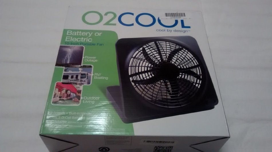 O2COOL NEW 10" Battery Operated Fan with Adapter, Graphite N2
