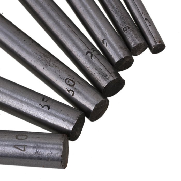 CNBTR Durable 10-40mm Cutter size Leather Craft Half-Round Cutter Semicircle Punch Set of 7 N4