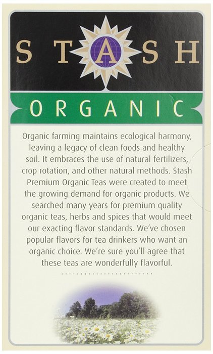 Stash, Organic Chamomile Herbal Tea, Tea Bags, 18 ct N3