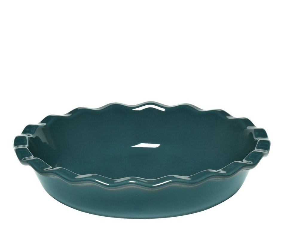 Emile Henry Made In France 9" Pie Dish, Burgundy Red N7