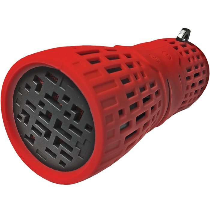 EMB ES900BT-RB Water Resistant Super Loud Portable Bluetooth Speaker - RED on BLACK