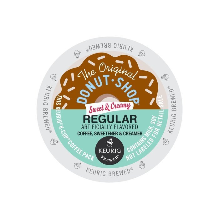 Keurig Hot The Original Donut Shop Sweet and Creamy Regular Coffee, K-Cups Pods, 16 Count N2