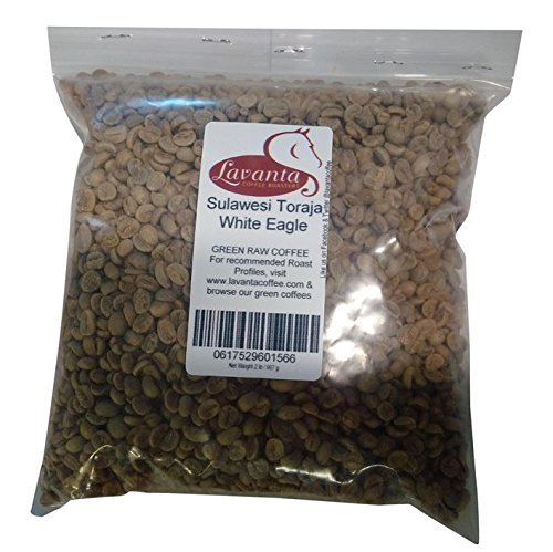 Lavanta Coffee Roasters Sulawesi Toraja "White Eagle" Direct Trade Coffee, Green, 2 lb