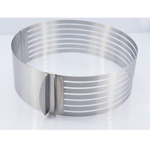 "9-12Inch Stainless Steel Circle Mousse Ring Size Adjustable Cake Mould" shopping