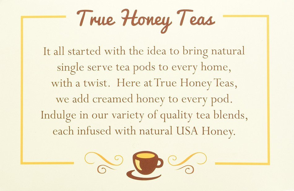 Honey Infused English Breakfast Single Serve Tea for Keurig K-Cup Brewers (Box of 24) N5