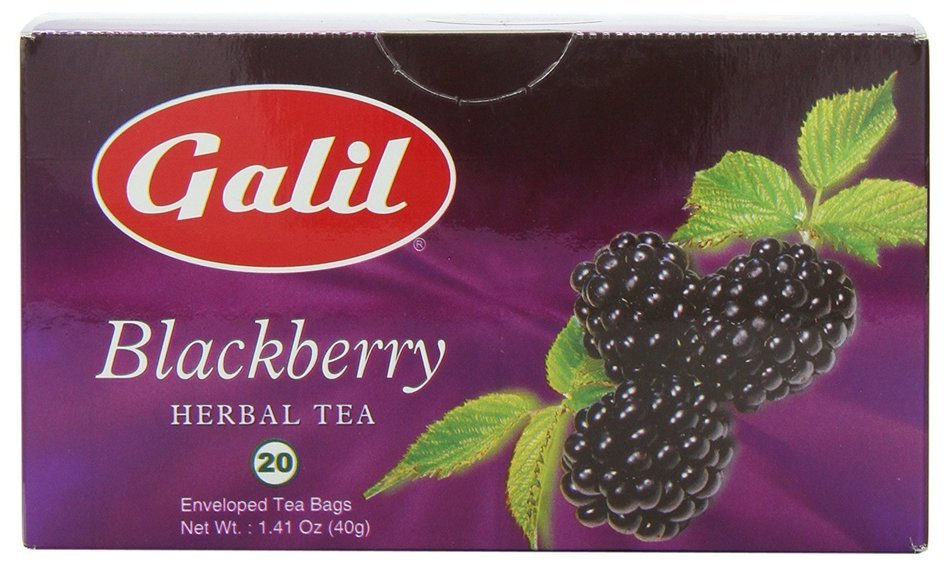 Galil Tea, Blackberry, 20-Count Boxes (Pack of 6)