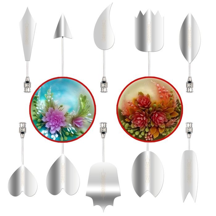 10 PCS Gelatin Art Tools Set -3D Jelly Cake Tools-Create your own unique designs FASTER and EASIER than ever before... N18