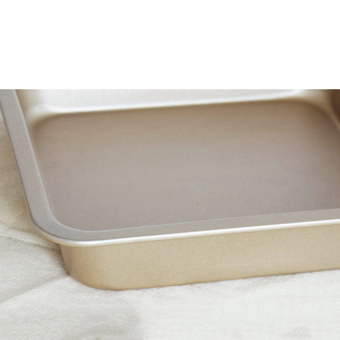 Qianle 3-Piece Nonstick Premium Bakeware Set Home Baking Pan Set Gold ...