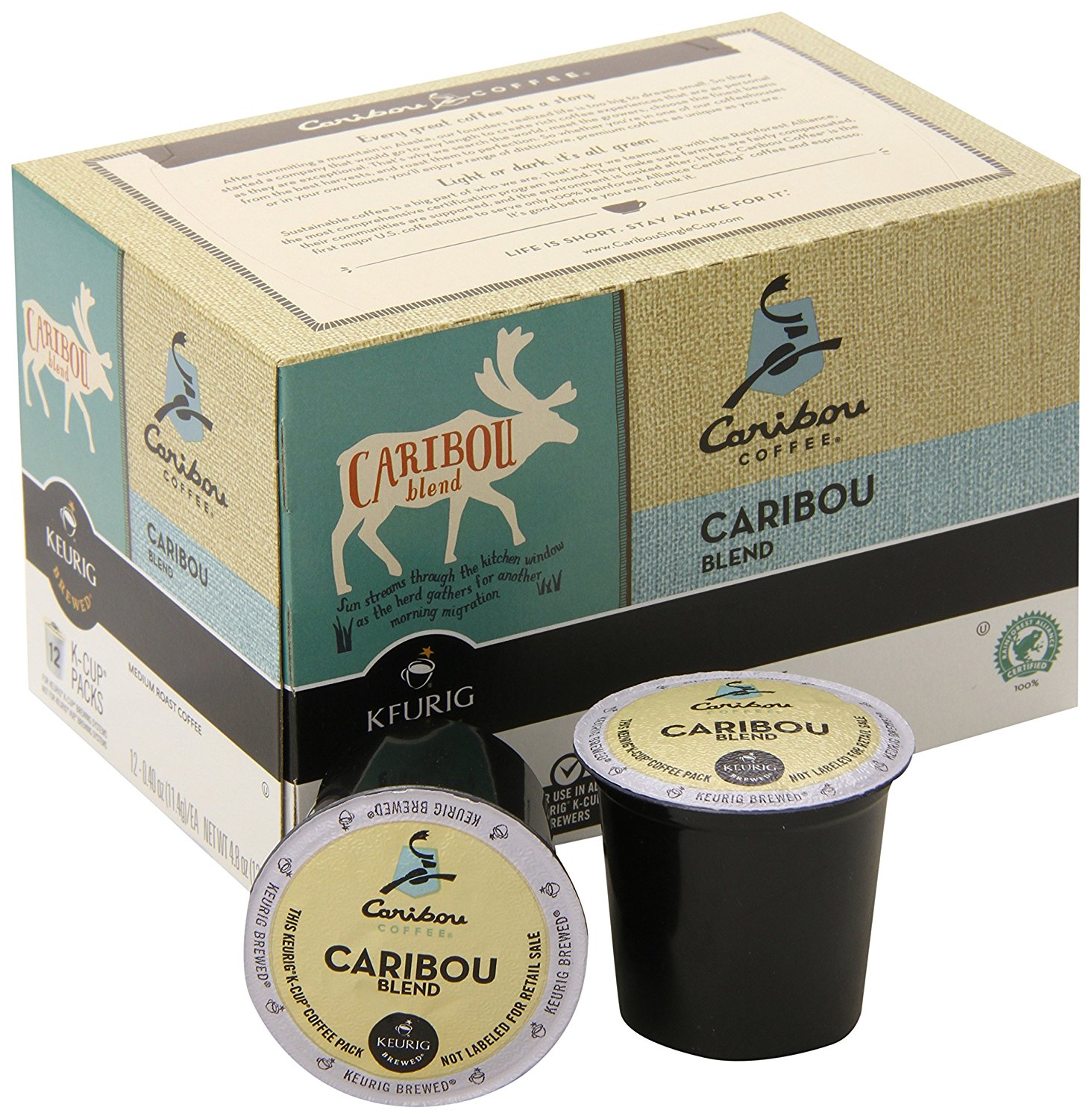 Caribou Coffee Caribou Blend, KCups for Keurig Brewers, 24Count (Pack