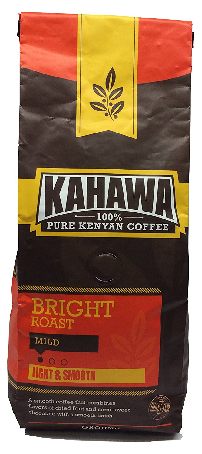 KAHAWA Kenya Coffee, Dark Roast, Ground Coffee, 100 Arabica Coffee, Kenya AA, Specialty Coffee