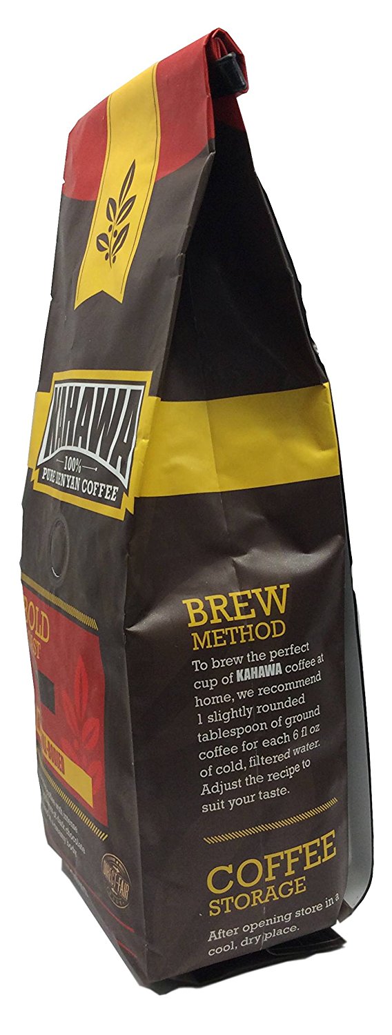 KAHAWA Kenya Coffee, Dark Roast, Ground Coffee, 100 Arabica Coffee, Kenya AA, Specialty Coffee