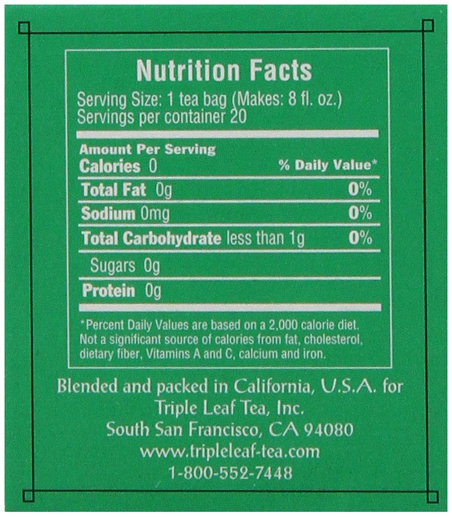 Triple Leaf Tea Jasmine Green Tea 20 Tea Bags Pack Of 6 N3 Free triple-leaf-tea-jasmine-green-tea-20-tea-bags-pack-of-6-n3-free