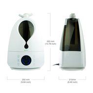 Apalus Ultrasonic Cool Mist Humidifier 1-Gallon Water Tank with Variable Mist Control, Automatic Shut-Off, Soft... N12