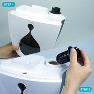 Apalus Ultrasonic Cool Mist Humidifier 1-Gallon Water Tank with Variable Mist Control, Automatic Shut-Off, Soft... N13