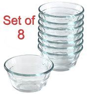 Pyrex Bakeware Custard Cups, 10-Ounce, Pack of 8