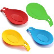 Kingree Silicone Kitchen Utensil Set, Stainless Steel Large Cooking Tool SET - Spoon, Deep Ladle, Spaghetti Spoon... N18