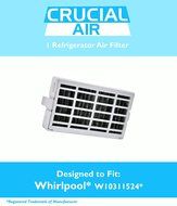 Refrigerator Air Filters fits Whirlpool Air1 Fresh Flow Compare to Part # W10311524, 2319308 &amp; W10335147, Designed...