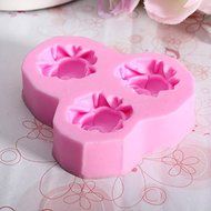 "dipshop 3 Flower Silicone Fondant Mold Cake Decorating Sugar Craft Mould" shopping N4