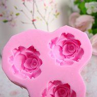 "dipshop 3 Flower Silicone Fondant Mold Cake Decorating Sugar Craft Mould" shopping N5