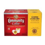 Community Coffee New Orleans Blend Coffee &amp; Chicory Single-Serve K-Cups, 24 Count
