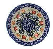 Polish Pottery Garden Bouquet Dessert Bowl N2