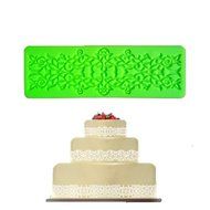 Fanhesheng Set of 3, Little Flowers Embossing Cake Lace Fondant Mold, Rattan Shaped Sugar Veil Cupcake Mat Silicone... N10