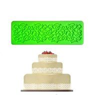 Fanhesheng Set of 3, Little Flowers Embossing Cake Lace Fondant Mold, Rattan Shaped Sugar Veil Cupcake Mat Silicone... N12