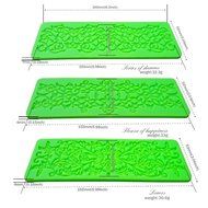 Fanhesheng Set of 3, Little Flowers Embossing Cake Lace Fondant Mold, Rattan Shaped Sugar Veil Cupcake Mat Silicone... N13