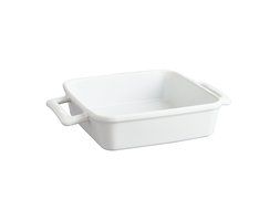 HIC Classic Brownie Baking Pan and Roasting Casserole Dish with Handles for Secure Grip, Fine White Porcelain,... N2