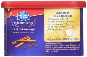 Maxwell House International Coffee Caf&eacute; Vienna, 9-Ounce Cans (Pack of 6) N3