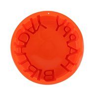 7.5" Round Silicone Cake Mold Pan, Bakeware set, -HAPPY BIRTHDAY- Pparty - Color Varies N4
