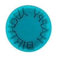 7.5" Round Silicone Cake Mold Pan, Bakeware set, -HAPPY BIRTHDAY- Pparty - Color Varies N5
