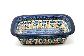 Polish Pottery Baker - Rectangular with Grip Lip - Field of Dreams