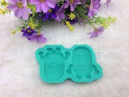TANGCHU Cute Despicable Me Minions Fondant Mould Cake Decorating Mold Cupcake DIY Tools Green N2