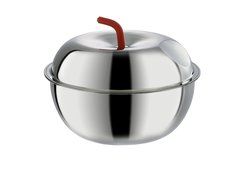 NanoNine Stainless Steel Insulated Serving Pot Apple, 3000ml, Silver