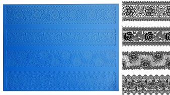Versailles SLM026 Empire Cake Silicone Lace Mat Edible Sugar Mold - Extra Large