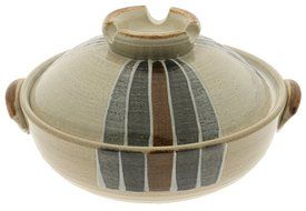 Kotobuki 190-914D Donabe Japanese Hot Pot, Medium, Gray