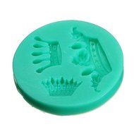 "DIY Crown Baking Mold Silicone Fondant Cake Decorating Mould" shopping N3