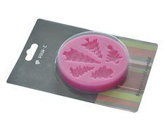 FOUR-C Cake Decor Moulds Christmas Tree Silicone Mold Color Pink N3