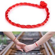 2Pcs Women Men Red String Lucky Bracelet Jewelry Against Evil Eye for Success