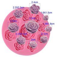 2x Lace Shaped Silicone Mold Mould Fondant Cake Decoration Baking Tool Flower Rose Butterfly (Rose+Butterfly) N3