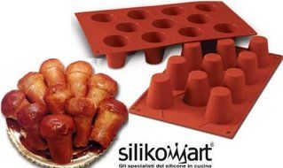 Silikomart Baba Cake Mould, 45mm, Terracotta