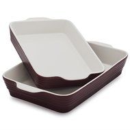 Sur La Table Stoneware Bakers M94/M95 WIN , Set of 2, Wine