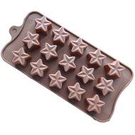 JLHua Mini Star Shape Silicone Ice Cube / Chocolate Mold 15-cavity