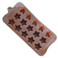 JLHua Mini Star Shape Silicone Ice Cube / Chocolate Mold 15-cavity N2