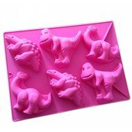 Wholeport Dinosaur Shape Silicone Baking Cake Mold Candle Mold